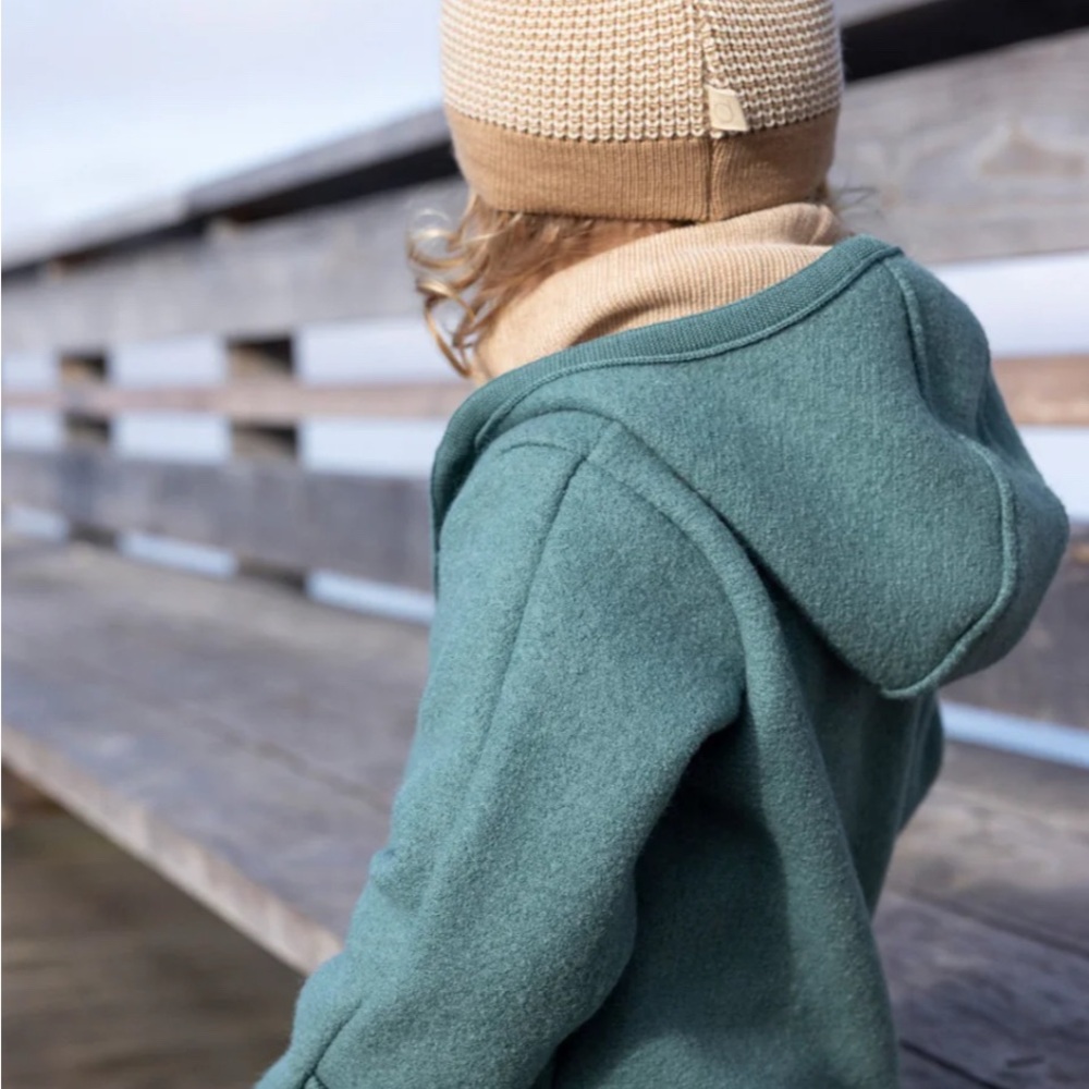 EUC 6-12 Mo Disana Boiled Wool Overall